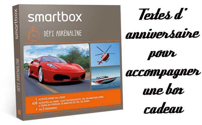 Coffret cadeau Smartbox Joyeux anniversaire ! 30 ans